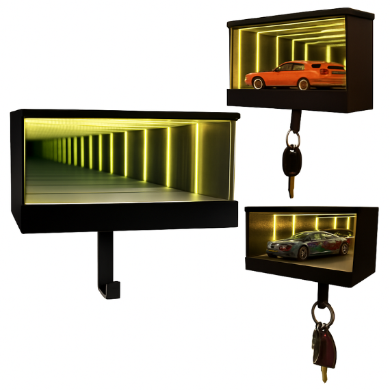 InfinyKey – Organizador de Llaves Premium, Fácil de Instalar